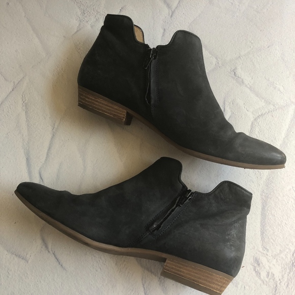 Paul Green Slate Gray Ankle Booties 37 - Picture 2 of 8